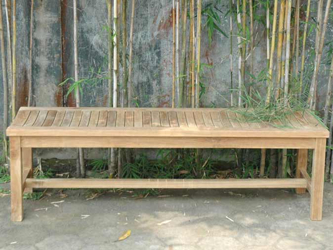 Teak Casablanca 3-seater Backless Bench