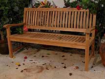 Teak Del-Amo 3-Seater Bench