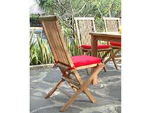 Teak Bristol Folding Chairs (Set of 2 Chairs)