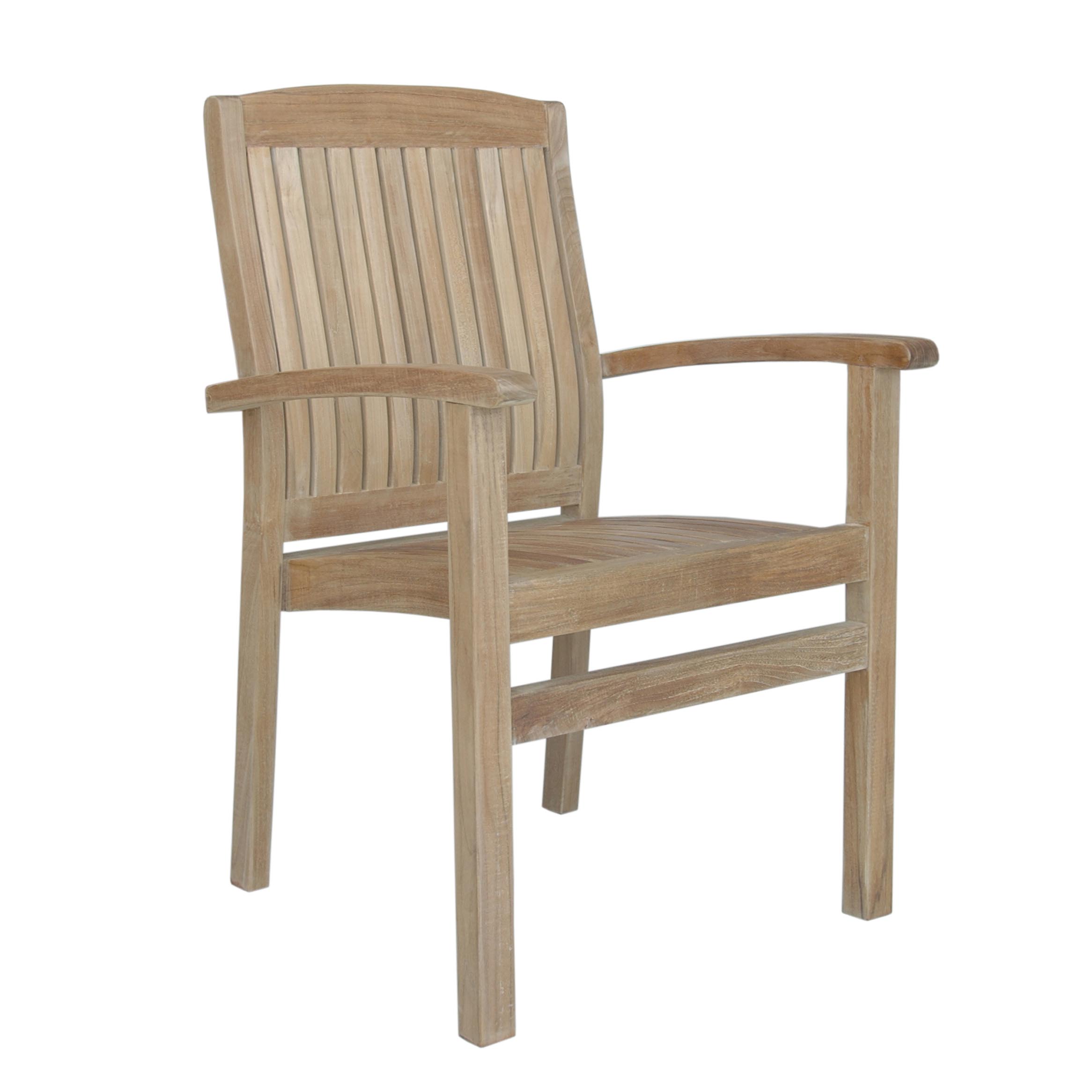 Teak Sahara Dining Arm Chair (Set of 4)