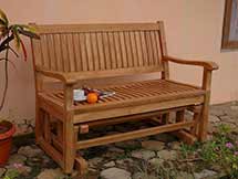 Teak 4 foot Del-Amo Glider