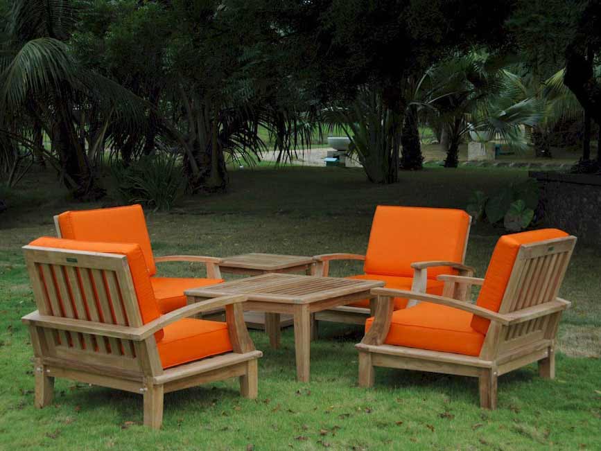 Teak Brianna Deep Seating Chair Set