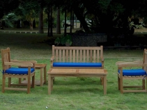 Teak Classic Seating Set with Bahama Side Table