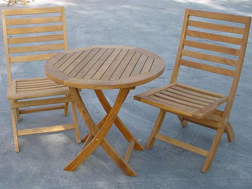 Teak Bistro Folding Set