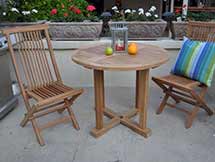 Teak Bristol Straight Dining Set