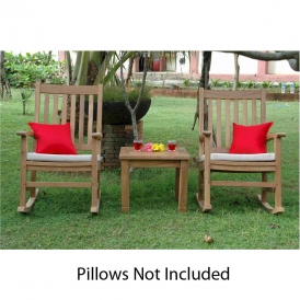 Teak Palm Beach Rocking Arm Chair Conversation Set