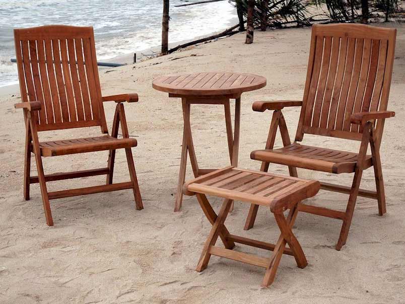 ADNSET46 Teak Katana Recliner Set sku ADNSET46