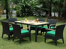 Rattan Outdoor Patio Bellagio Dining Set