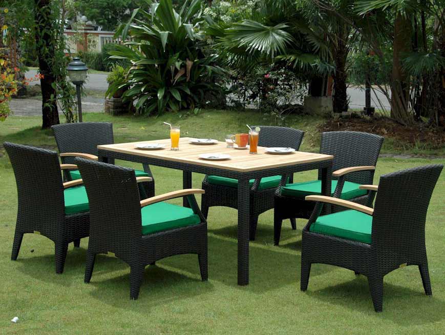 Rattan Outdoor Patio Bellagio Dining Set