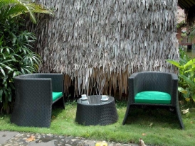 Rattan Outdoor Patio Milano Conversation Set