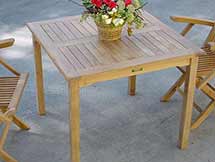 Teak 35 inch Bahama Square Table