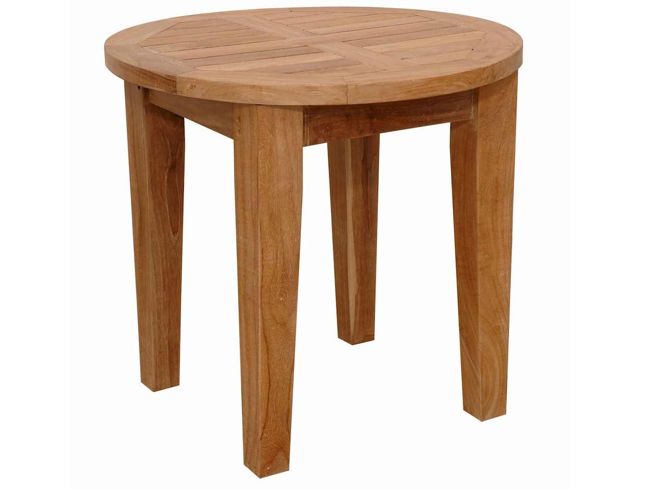 Teak 20 Inch Brianna Round Side Table