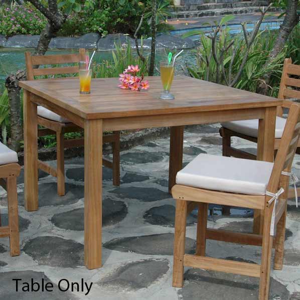 Teak Montage 42 Inch Square Dining Table