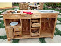 Teak Safari Bar Table