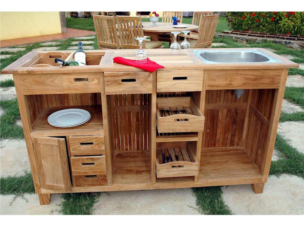 Teak Safari Bar Table