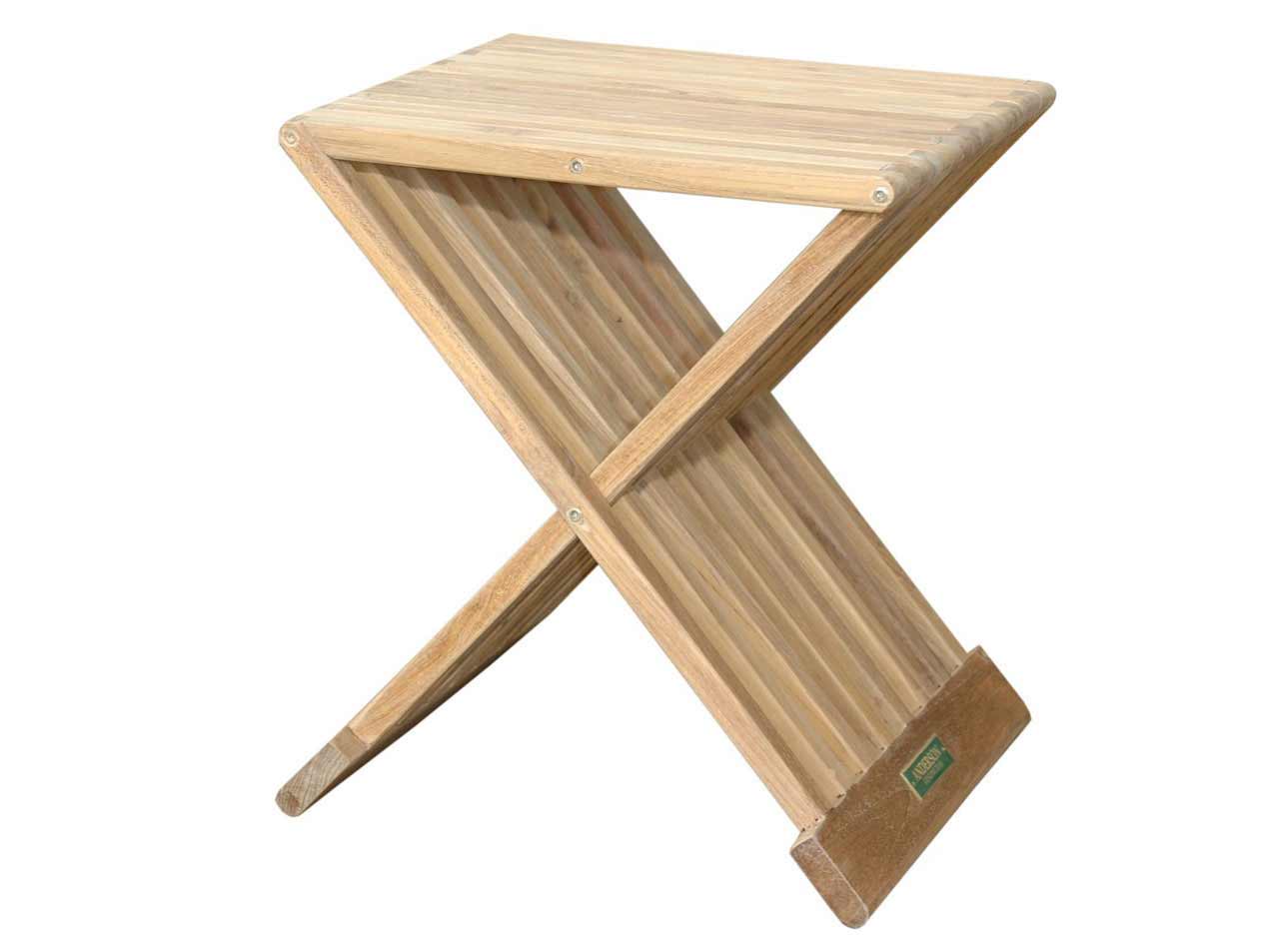 Teak 16 inch Marilla Side Folding Table