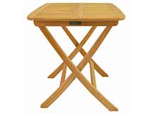 Teak 24 inch Windsor Square Picnic Folding Table