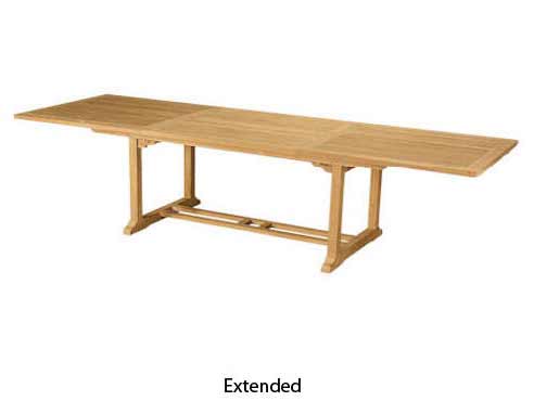 Teak 10 Foot Bahama Rectangular Extension Table