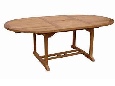 Teak 71 Inch Bahama Oval Extension Table