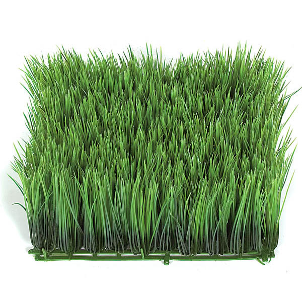 10X10 inch Artificial Outdoor Long Grass Mat (Set of 2)