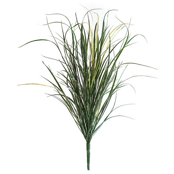 36 Inch Artificial Outdoor Dark Green Onion Grass Bush: Unpotted