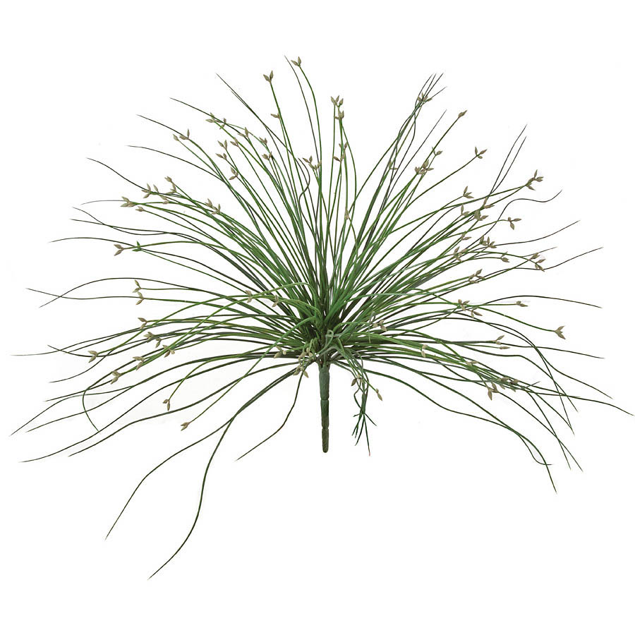 18 Inch Artificial Outdoor Grass Bush: Unpotted