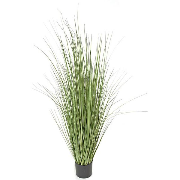 5 foot Fire Retardant PVC Onion Grass: Potted (Set of 2)