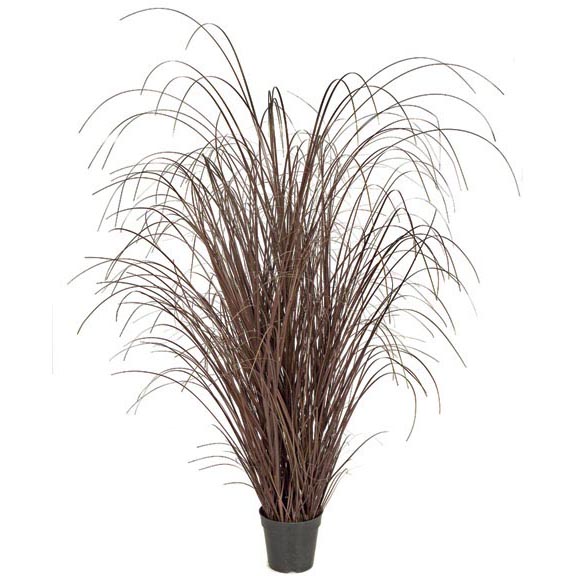 50 Inch Fire Retardant Pvc Onion Grass: Potted (set Of 2)