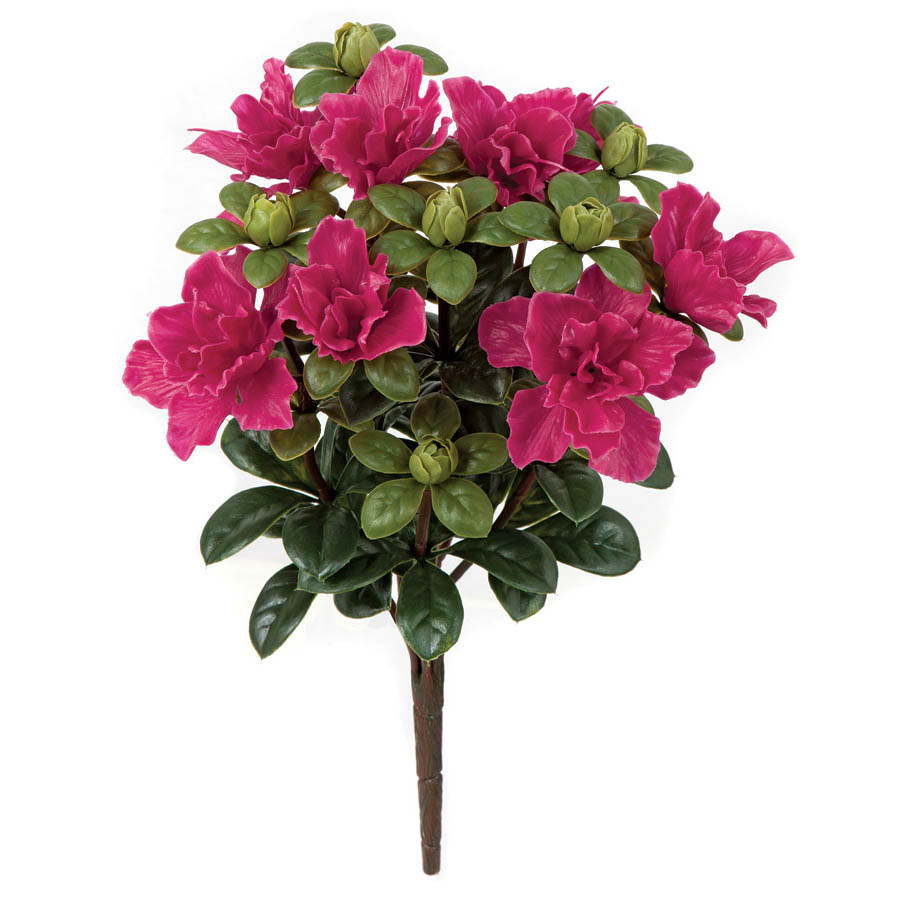 14 Inch Outdoor Artificial Beauty Azalea Bush: Unpotted