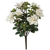 14 inch Outdoor Artificial White Azalea Bush: Unpotted