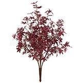 48 inch Outdoor Artificial Burgundy Maple Bush