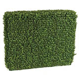 35L x 10W x 30H inch Artificial Outdoor Boxwood Hedge: Partial UV Protection