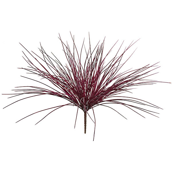 19 Inch Artificial Outdoor Burgundy Onion Grass: Unpotted