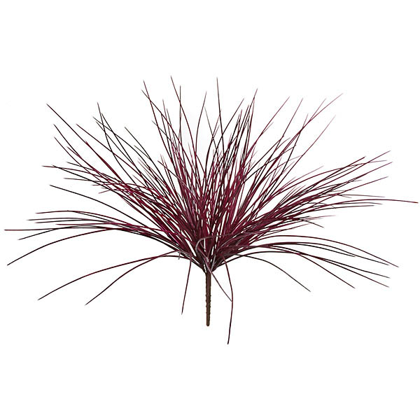 19 inch Artificial Outdoor Burgundy Onion Grass: Unpotted