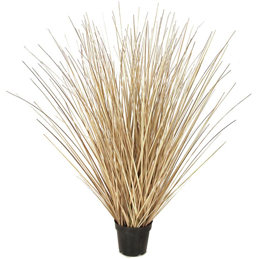 41 Inch Fire Retardant Pvc Onion Grass: Potted (set Of 2)