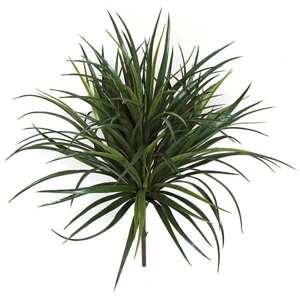 28 inch Outdoor Artificial Liriope Bush: Unpotted