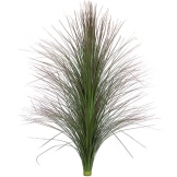 36 inch Green/Brown Fire Retardant PVC Onion Grass (Set of 6)