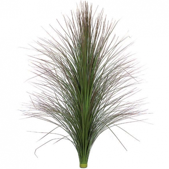 36 inch Green/Brown Fire Retardant PVC Onion Grass (Set of 6)