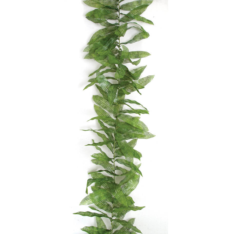 9 foot Artificial Outdoor Lace Leaf Garland