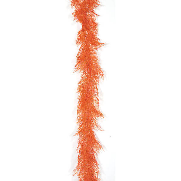 9 foot Outdoor Orange Italian Moss Garland (Set of 2)