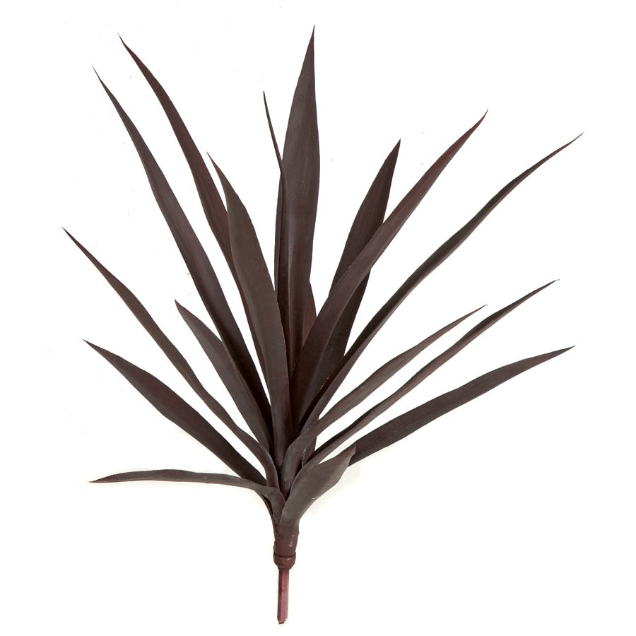 26 Inch Burgundy Artificial Outdoor Yucca Plant: Limited Uv
