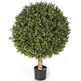 24H x 19W inch Outdoor Boxwood Ball Topiary: Limited UV