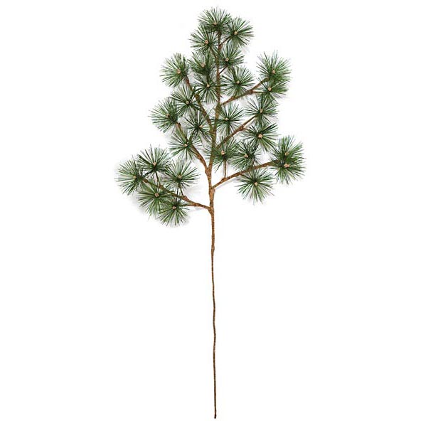 31 Inch Fire Retardant Pvc Butte Pine Branch (set Of 12)