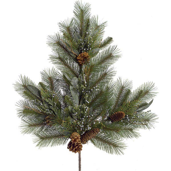 inch Fire Retardant PVC Long Needle Pine Spray (Set of 6)