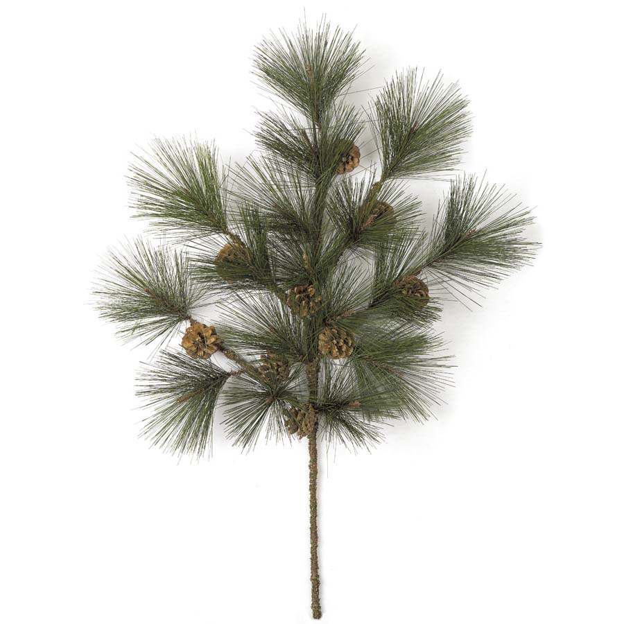 32 inch Fire Retardant PVC Needle Pine Spray (Set of 12) - AGF6264 - Christmas Trees This 32 inch PVC Pine Branch provides winter charm sku AGF6264