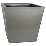 23H x 25W inch Matte Charcoal Fiberglass Planter: 21 inch Inside Dia.