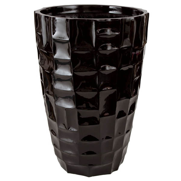 AGF1657 24 inch Gloss Black Fiberglass Mosaic Planter: 14. sku AGF1657