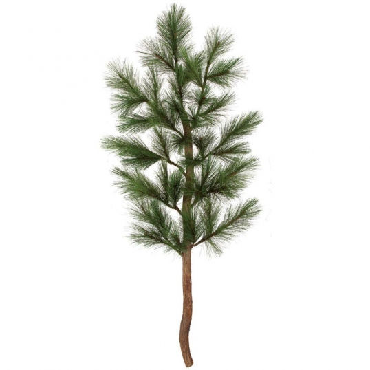 7 foot Fire Retardant PVC Pine Branch with Natural Trunk