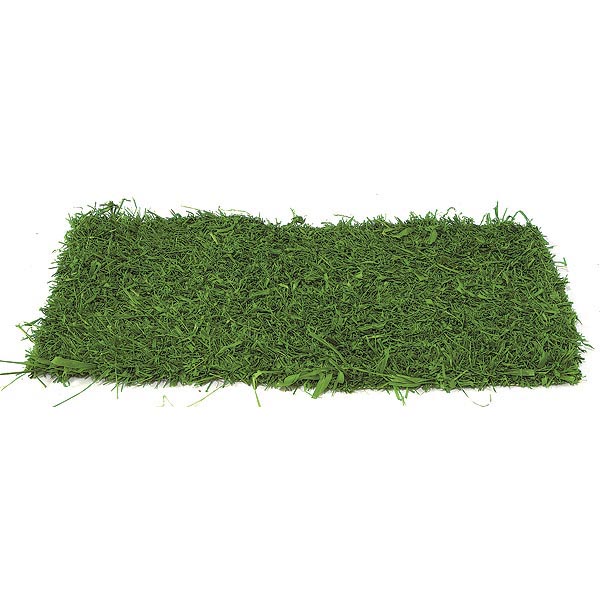 6 x 3.25 foot Fire Retardant Green Raffia Grass Mat JS 0001