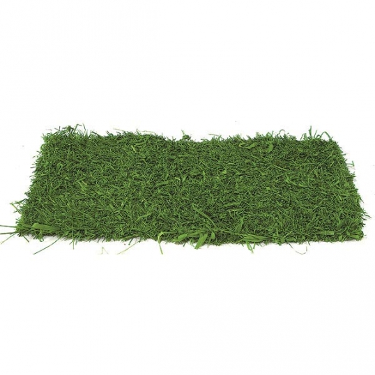6 x 3.25 foot Fire Retardant Green Raffia Grass Mat
